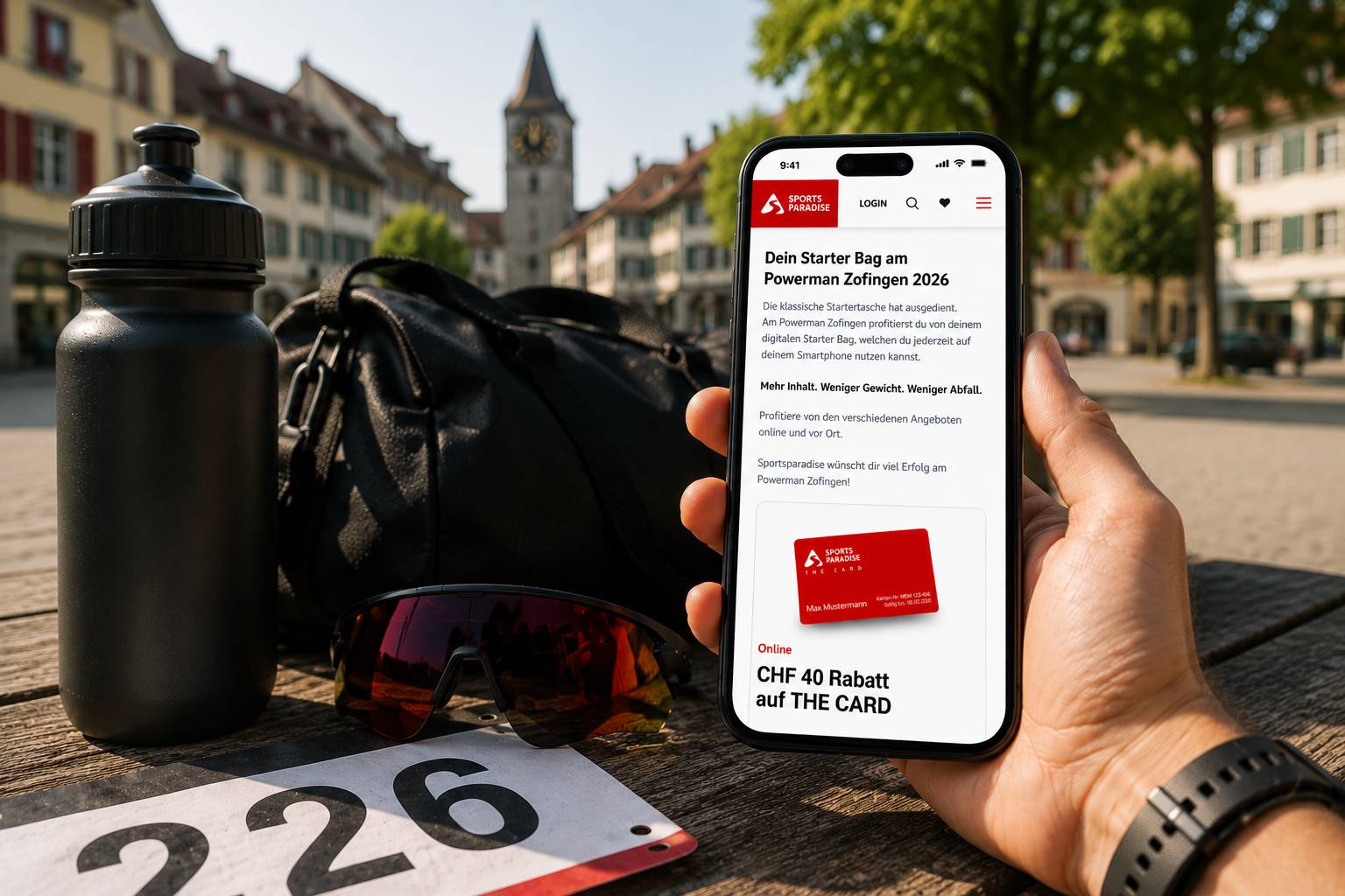 Starter Bag auf dem Smartphone